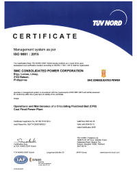 Limay Power Plant: ISO 9001:2015